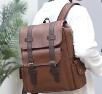 Mochila de hombre impermeable para hombre, Bolso Retro informal de gran capacidad para portáil de Negocios para estudiantes, mochila Escolar de viaje, fashion - details 2