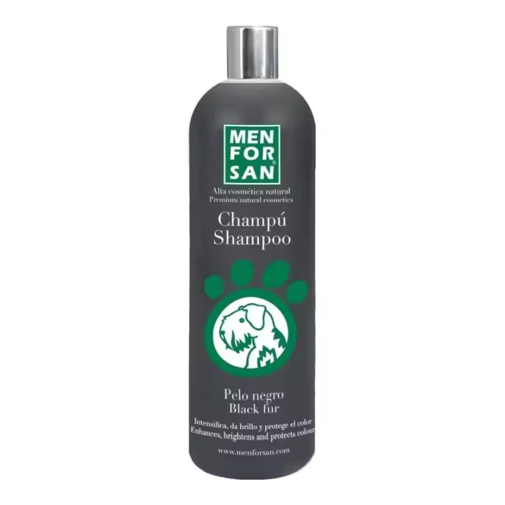 Champú para mascotas Menforsan 1 L Perro Cabello Oscuro - 1