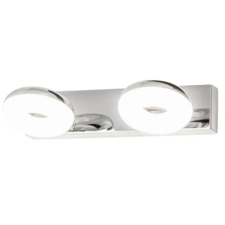 Beata - Aplique para el Baño LED 5W X2 Diseño Elegante - Metal Cromado y Blanco IP44 4000K RABALUX - 1