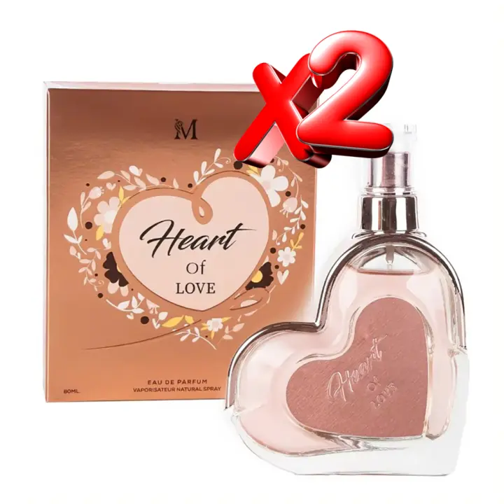 2 UNIDADES Heart of Love Eau de Parfum pour femme 80ml Montage Brands Fragancia inspirada en otros perfumes Perfume Mujer - 1