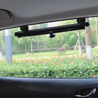 Cortinas De Sol Retráctiles Para Coche 2Pcs 15 Pulgadas Cortina De Ventana Lateral Con Ventosa Telescopio Bloqueo De Calor PVC Negro Y Blanco - details 6