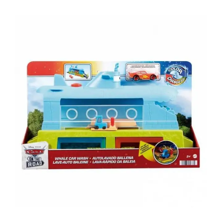 CARS ON THE ROAD AUTOLAVADO BALLENA DE MATTEL - 1
