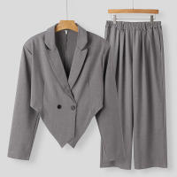 Conjunto De Hombre Para Primavera Y Otoño Con Pantalones Rectos De Manga Larga Y Traje Pequeño Ajustado Estilo Casual - details 16