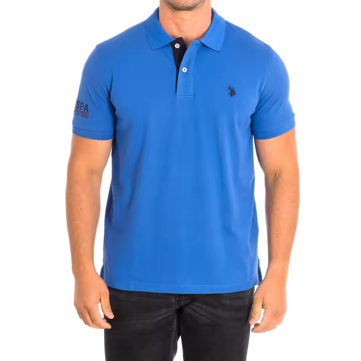 U.S. Polo Assn.-Polo Manga Corta FOST cuello de solapa a contraste 64783 para Hombre - 1