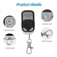 Control Remoto De Puerta De Garaje Electrónica 433MHZ Duplicado 5/10PCS Universal Sin Cable 4 Botones Metálico Para Automóviles - details 2