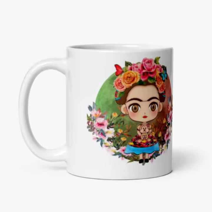 Taza Cerámica Frida Kahlo - Diseño único - 350 Ml Stamina - 1