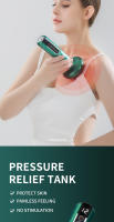 Raspador eléctrico, raspador masajeador eléctrico, equipo Gua Sha para uso doméstico, masaje de cuerpo entero, Gua Sha, ventosas (verde) - details 2