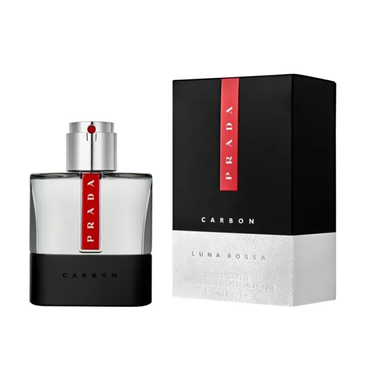 Prada Luna Rossa Carbon Hombre Eau de Toilette 50 ml - Perfume Fresco y Mineral - 1
