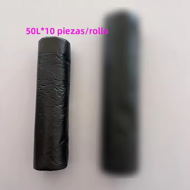 Saco De Basura De Cocina Extra Grueso De 50L/100L Con Cordón Para Armario De Baño Desechable Tipo Saco De Almacenamiento Doméstico - 1