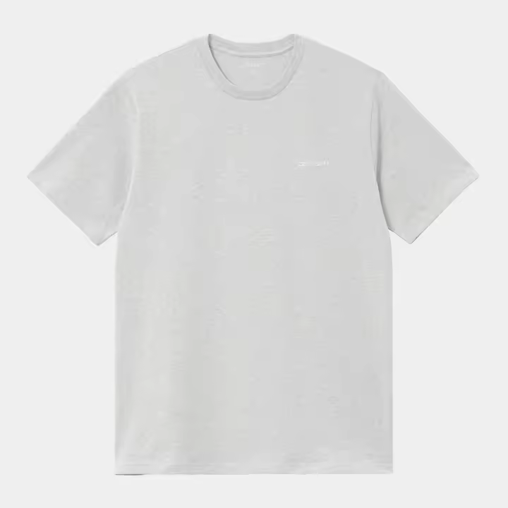 Camiseta Gris Carhartt Script Embroidery T-Shirt Ash Heather/White - 1