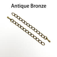 20pcs Conectores De Cadena De Extensión Para Joyería DIY Tones 50mm 70mm Accesorios Para Pulseras Y Collares Findings Metálicos De Aleación De Zinc - details 8