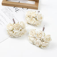 6Pcs Arreglo De Flores Artificiales Peonía Para Decoración De Hogar Y Bodas Decoración De Habitaciones Falsas Flores Para Wreaths De Manualidades Y Regalos - details 11