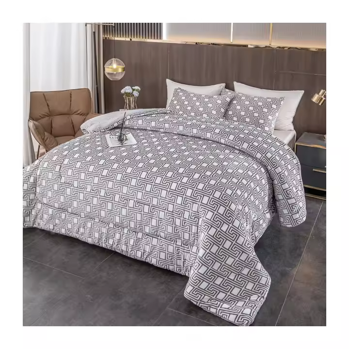 Plushome Edredon Nordico Con Borreguito 180x240Cm Con 1 Funda Almohada ,Edredòn Extra Suave Gruesa Calidad,Manta Gorda. - 1