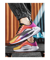 Zapatillas De Correr Plataforma Para Hombre Estilo Calle Deportivas Casual Ligeras Con Suela De Goma Transpirables Talla True - details 3