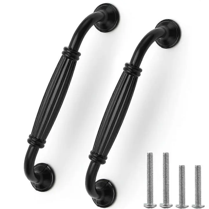 Negro mate, manijas de tiro with wide Arch Shape - 1