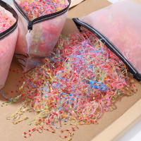 1000Pcs Paquete De Cinturones Elásticos Para El Cabello Coloridos Desechables Accesorios De Cabello Para Niñas Amate De Pelo De Scrunchie - details 7