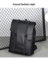 Mochila Negra De Cuero Genuino Para Hombre Bolsa De Viaje Casual Gran Capacidad Para Portátil De 14 Pulgadas Mochila Deportiva Con Manija Suave Estilo Preppy - details 12