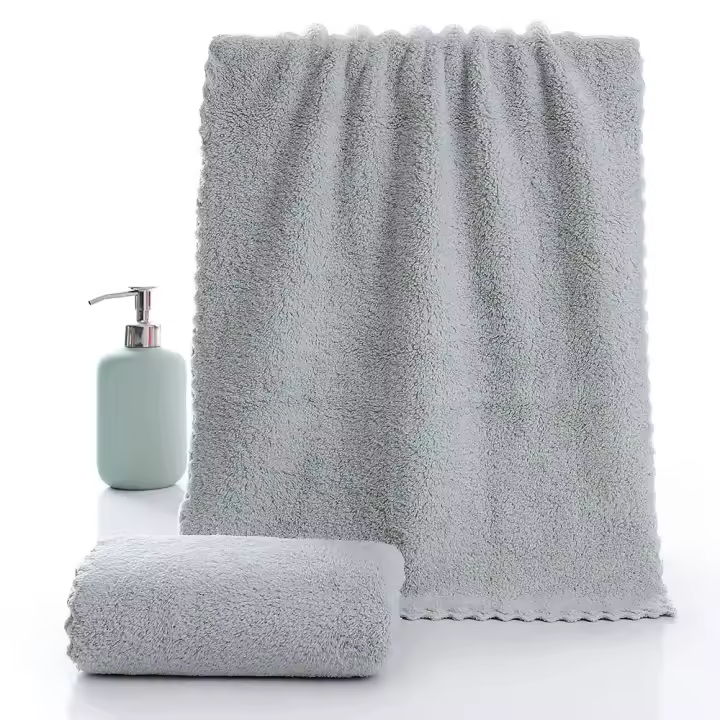 Toalla De Microfibra Coral Suave Y Absorbente 35x75cm Toalla De Baño Y Cara Gruesa Y Alta Absorción Para Cocina Y Baño - 1