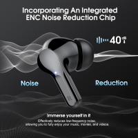 Auriculares Inalámbricos Bluetooth, Auriculares Bluetooth 5.3 con Controlador de 14,2 mm, Sonido Envolvente, 40Horas Cascos Inalámbricos con Reducción de Ruido, Pantalla LED, IP7 Impermeable, Blanco - details 1