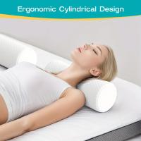 Almohada Redonda Para Cuello Y Espalda Con Cubierta Desmontable Y Lavable Ergonómicamente Diseñada Para Acomodar La Cabeza El Cuello Las Piernas Y El Cuerpo - details 5