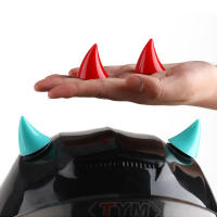 2PCS Decoración De Cuña De Goma Para Casco De Motocicleta Accesorios De Moto Carros Motocross Full Face off Road Polyester - details 6