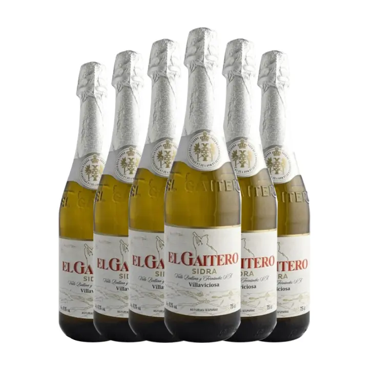 Sidra El Gaitero 75 cl caja de 6 botellas. Total 4.5 litros. - 1