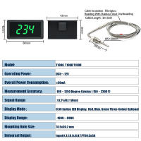 Termómetro Digital LED Universal Con Sensor De Temperatura EGT Kit De Soldadura Y Medición En Fahrenheit Y Celsius PT100 K - details 1