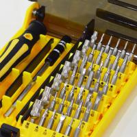 Juego De Destornilladores Magnéticos 45 En 1 Precisión Con Palas Largas Y Aretes Herramienta De Reparación Para Móviles Y PC - details 2