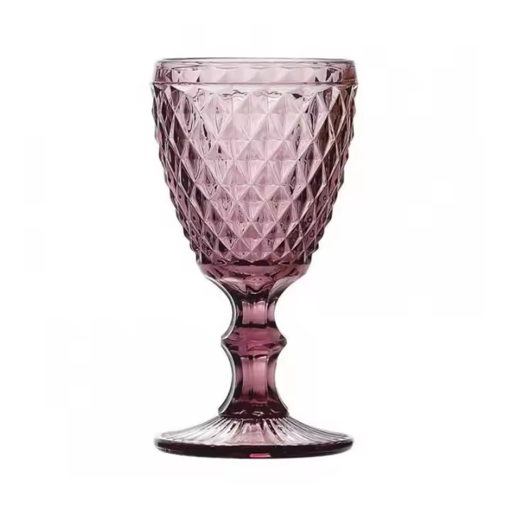 MAXHOME-Set 6 Copas Vino Azul,Morado,Transparente 350cc Sidari - 1