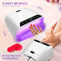 Lámpara De Secado De Uñas 72LEDS Con Pantalla HD Y Sensor Automático Tiempo De Secado Variable Para Polvos De Uñas Gel - details 5