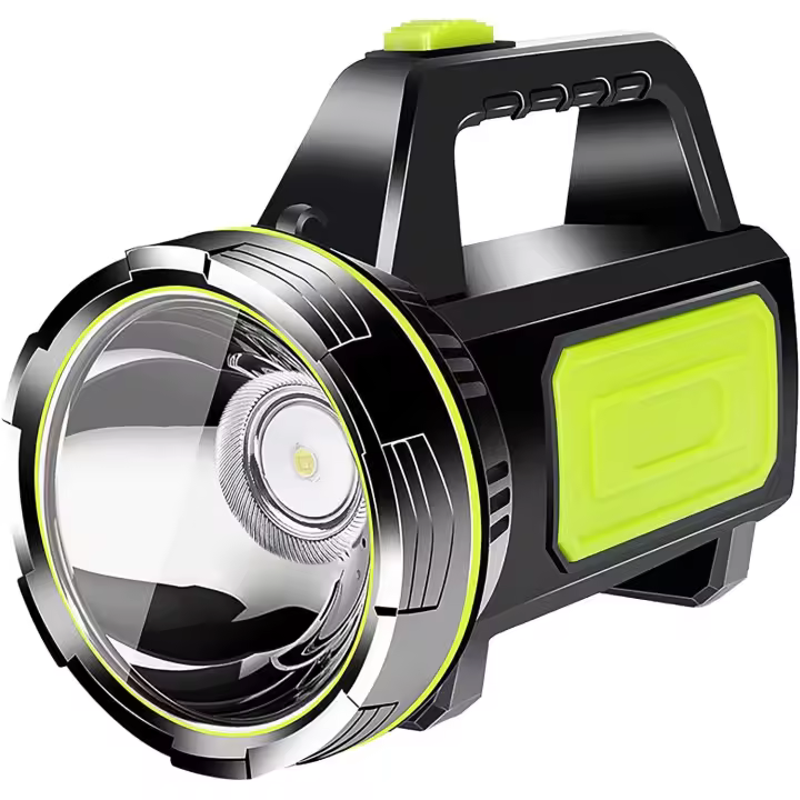 Antorchas de mano Linterna recargable súper brillante LED-2 modos Reflector LED Reflector portátil Linterna de emergencia para exteriores - 1