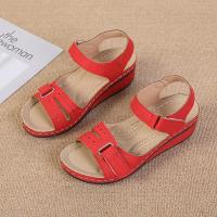 SP Sandalias de mujer de nuevo estil con Tacones de cuña, Suela Gruesa con Velcro, Talla big, sandalias de una Tira en stock, - details 35