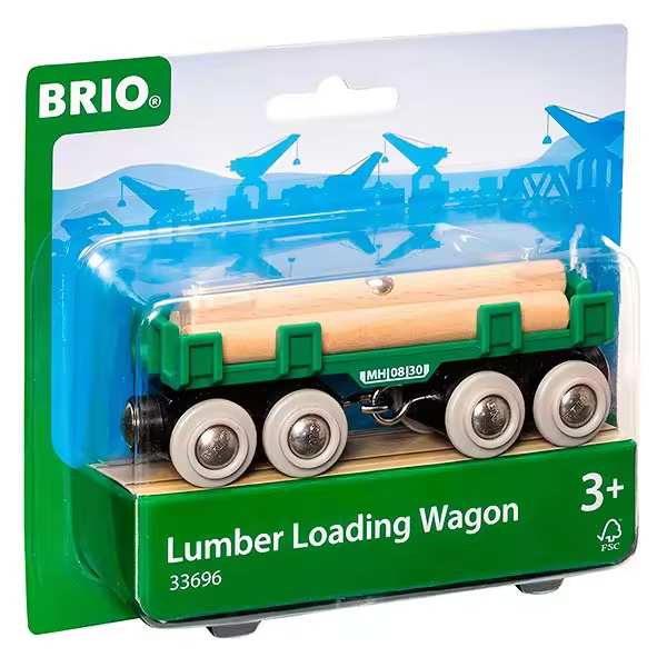 Brio Vagón Troncos - Fantástico Set - Transporta Troncos - Enganche Magnético - 1