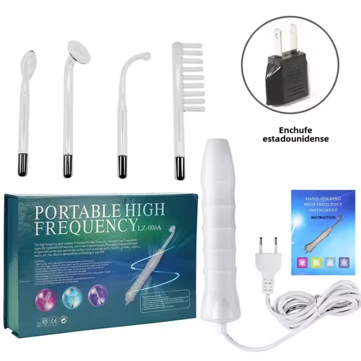 BIT Máquina De Alta Frecuencia Para El Rostro Electroterapia Neón Masajeador De Piel Rejuvenecimiento Facial Spa Anti Acné Antiarrugas Con Varita De Vidrio - 1