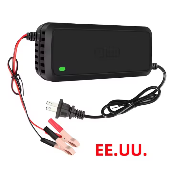 Cargador De Batería Inteligente 75W 12V 5A Para Motocicleta Y Coche Con Enchufe US EU 110-240V Reparación De Pulso Para Batería De Plomo-Acidez S1 12V/2A - 1