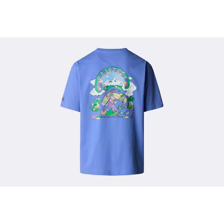 The North Face Camiseta unisex Oversize Clean Trails en color Virtual Blue - 1