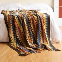 Manta De Terciopelo Bohemio Con Borlas Para Decoración De Sofa Y Cama Manta Suave Y Cálida Manta De Hogar De 127X152CM - details 3