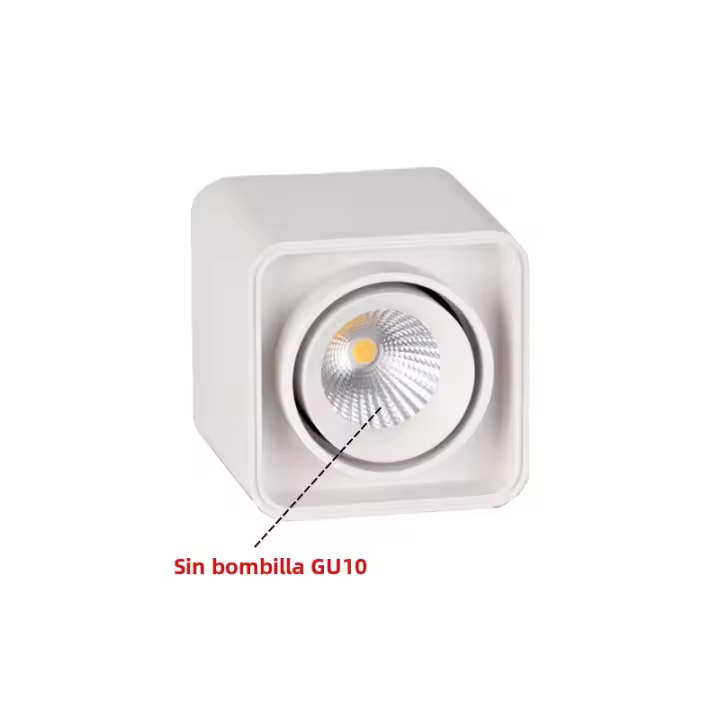 Spotlight GU10 COB Instalación En Superficie Estilo Nórdico Sin Bombilla Ajuste De 30 Grados Lámpara De Techo Para Familia Y Tienda - 1