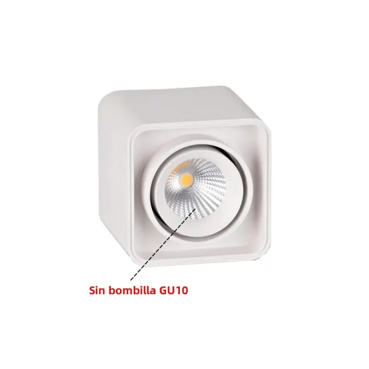 Spotlight GU10 COB Instalación En Superficie Estilo Nórdico Sin Bombilla Ajuste De 30 Grados Lámpara De Techo Para Familia Y Tienda - 1
