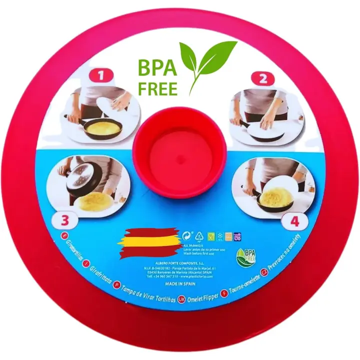C.A - Volteatortillas de Patata Tapa Giratoria - Dar Vuelta Fácilmente Tus Tortillas - 1
