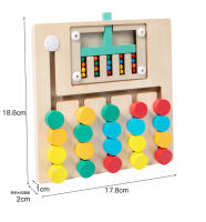 Juego Educativo De Montessori Tablero De Puzzle De Madera Colorido Juguete Sensorial De Alineación De Colores Para Niños Actividad De Preescolar Para Bebés - details 12
