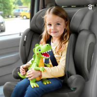 Asalvo Silla de Auto Poe Fix i‑Size 100‑150 cm – Isofix, Respaldo Reclinado 15º, Ruedas Pivotantes, Reposacabezas Ajustable y Textil Lavable - details 0