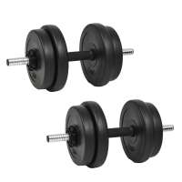 vidaXL Mancuernas de Musculación Fitness Ejercicio Deporte Disco Peso 1x 15 kg,  2x 10 kg,  2x 15 kg y mas - details 2