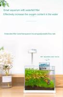 Pequeño Acuario De Escritorio Con Filtro De Cascada Silencioso Y Oxigenación Integrado Caja De Filtro De Pared Montada Para Circulación De Agua - details 2