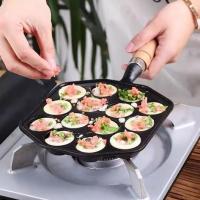 Molde Para Hacer Esferas De Carne De Octopus Takoyaki De Hierro Fundido Con Mango Desmontable Fácil De Limpiar 14 Agujeros Para Cocina - details 6