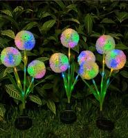 Luz De Jardín Solar Dandelion 1pc Luz LED Solar Para Exterior Decoración Para Césped Balcón Patio Y Jardín Fuente De Energía Solar Estilo Contemporáneo - details 5