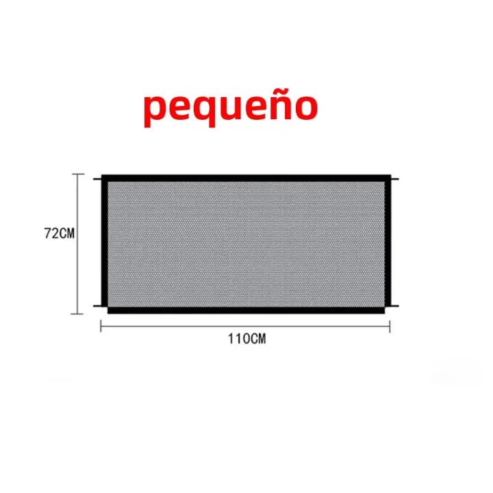 Cerradura De Seguridad Retráctil Para Perros Y Niños Puerta De Malla De Protección Para Interior Y Exterior Inovadora Barra De Guardia Para Escaleras - 1