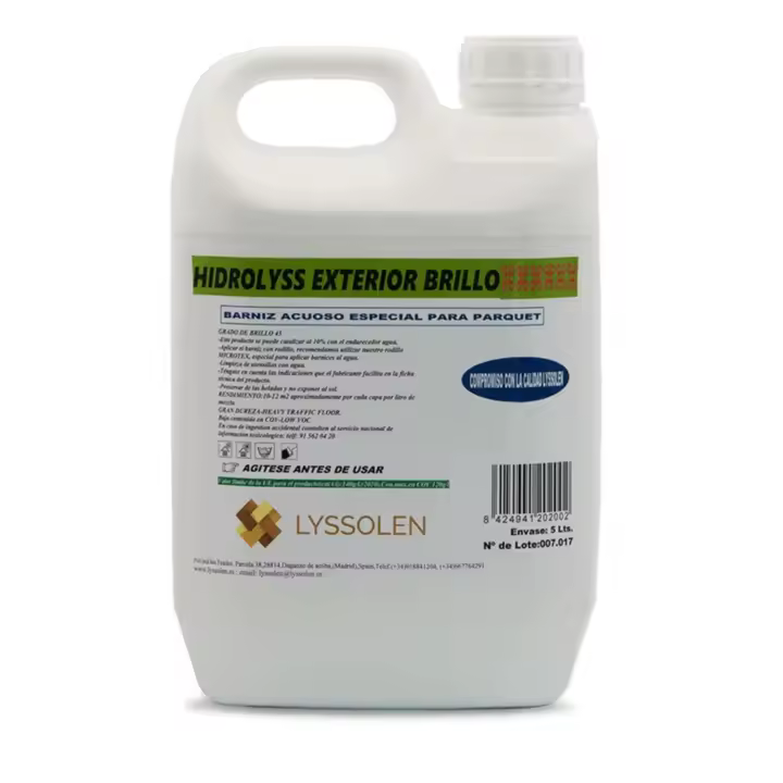 LYSSOLEN - Barniz Acrílico al Agua para Madera Exterior - Protección y Decoración de Maderas al Exterior - Barniz al Agua para Proteger y Embellecer Madera - Resistente y Duradero - 1
