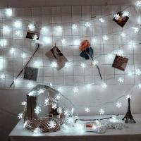 Luces De Navidad Con Forma De Copos De Nieve 1.5M-30M Para Decoración Interior Y Exterior Árbol De Navidad Año Nuevo 2024-2025 - details 8