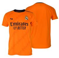 Real Madrid - Camiseta Segunda Equipación Temporada 24/25, Liso Naranja, Adulto, Réplica con Licencia Oficial - details 0